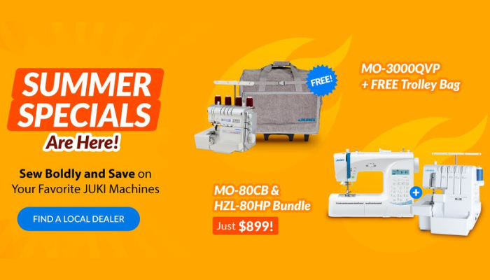 Dive into Summer Deal with JUKI