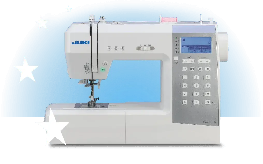 A white modern sweing machine